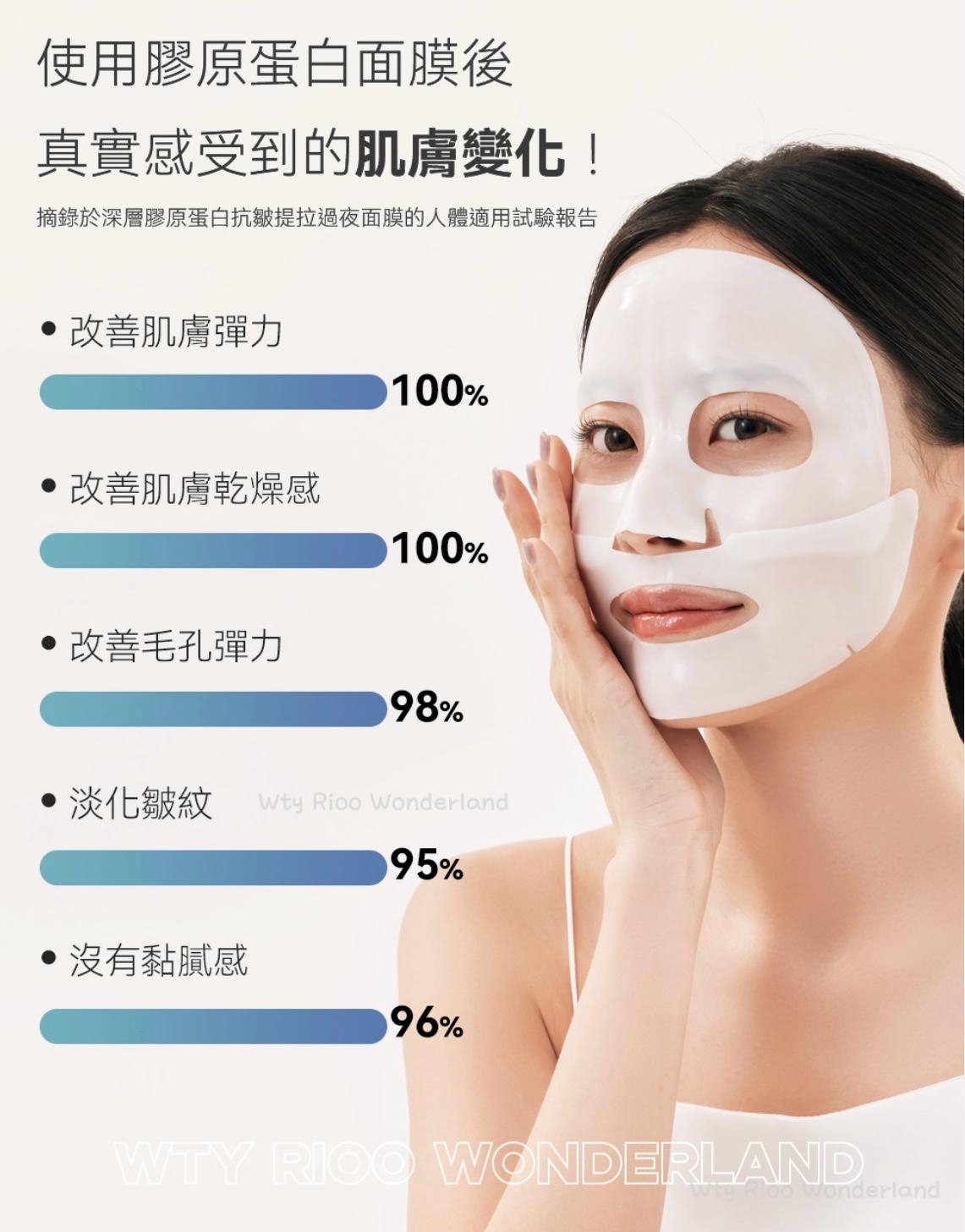 W030417深層膠原蛋白過夜面膜全系列套裝 [完美組合] 《每款一盒》 共4盒 每盒4片