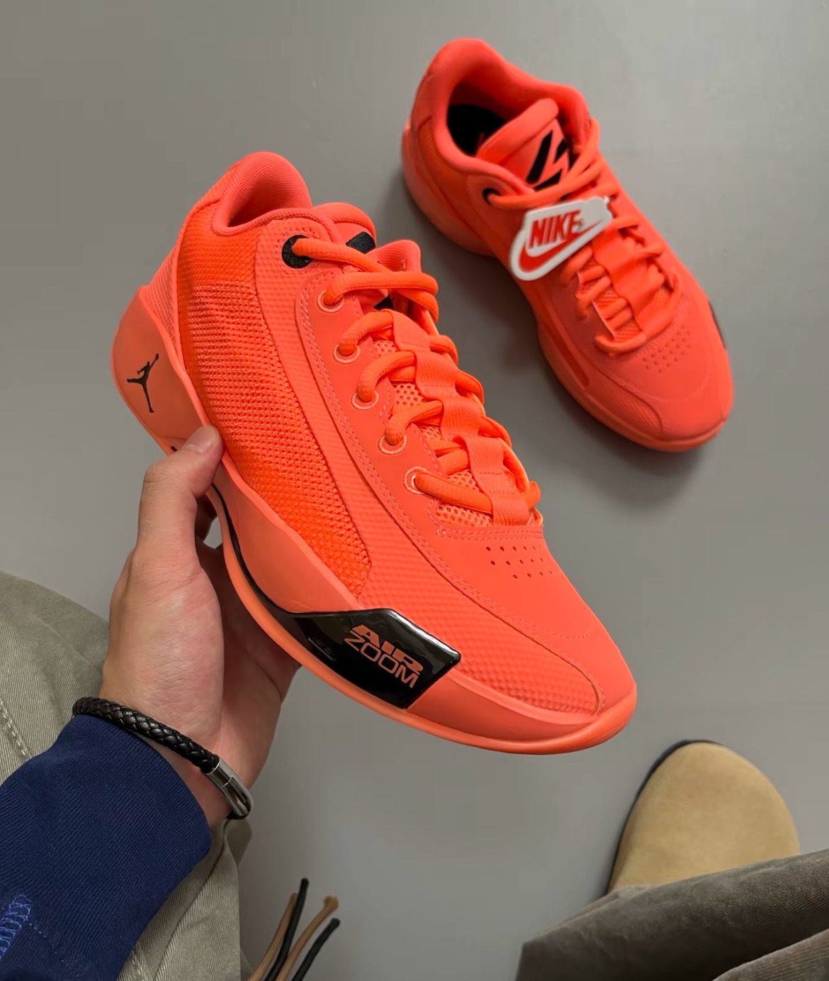 男鞋 NIKE JORDAN LUKA .77 PF 橘色 緩震 氣墊 運動 籃球鞋【HF0819-800】