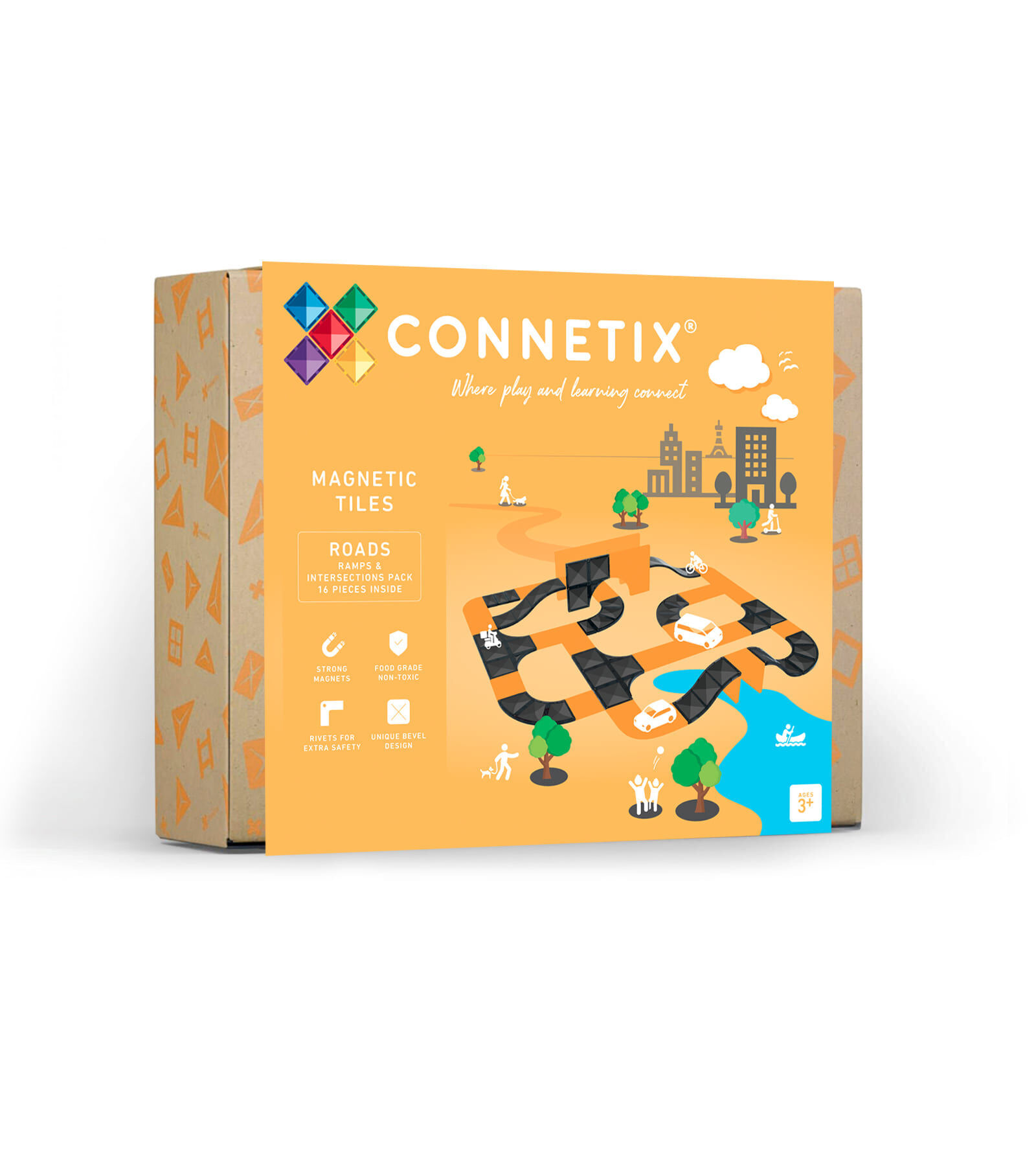 Connetix 磁樂®  16片  城市規畫擴充組