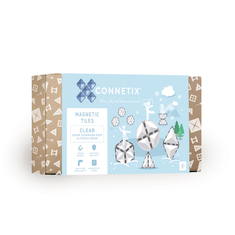 Connetix 磁樂® 24片 透明延伸形狀組