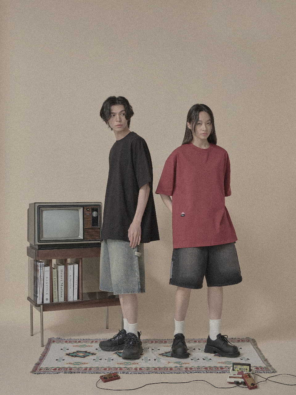 簍空繡重磅寬版短T(7色)