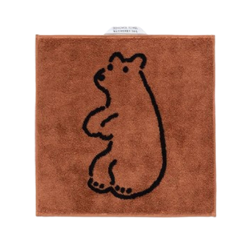 韓國WARMGREY TAIL 純棉擦手巾-摩卡熊