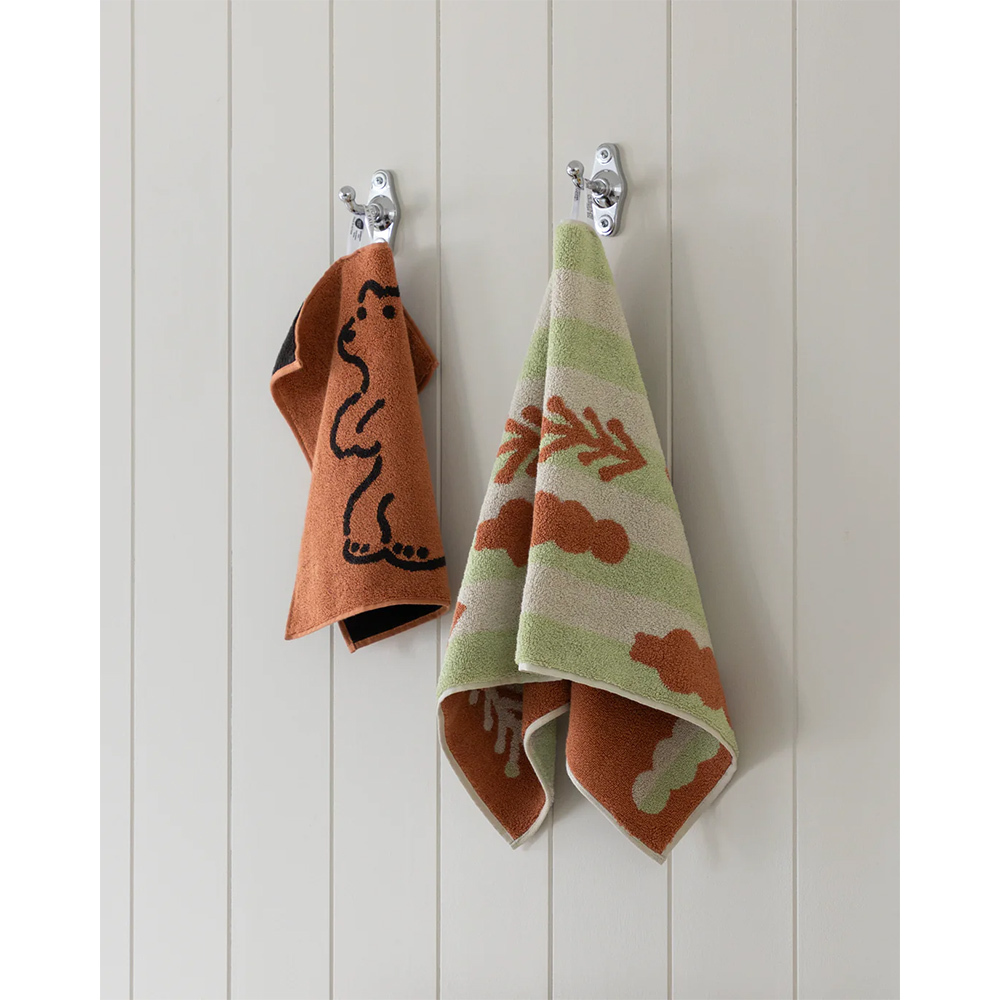 韓國WARMGREY TAIL 純棉擦手巾-摩卡熊