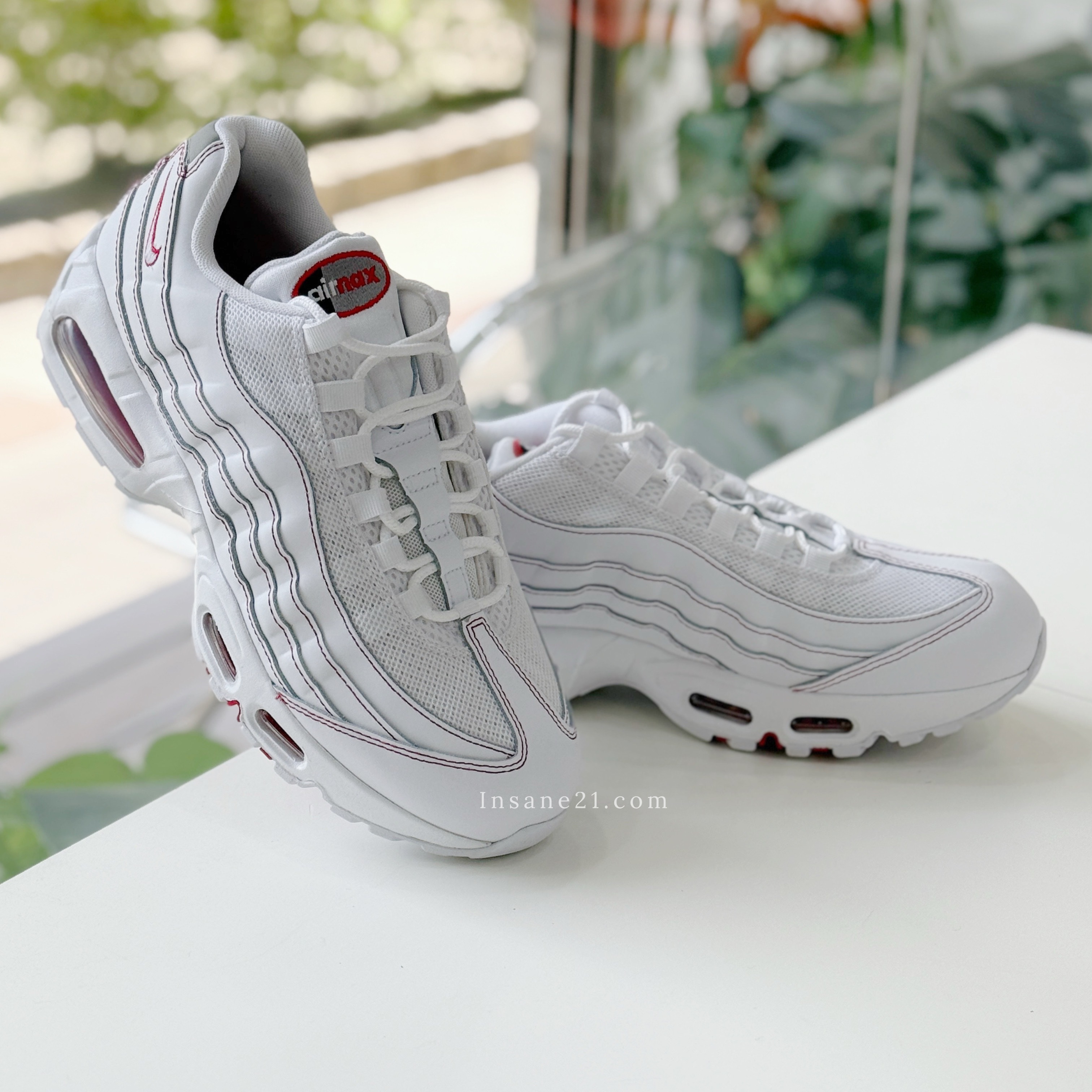 NIKE AIR MAX 95 OG 白紅 拐杖糖 “WHITE RED" 氣墊 慢跑鞋  男鞋 IB7936-100