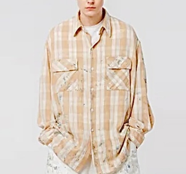 最後價格 LAST PRICE SALE: BOWWOW 2025 PAINTED PAINTER FLANNEL SHIRT - SIZE XL PRE ORDER ITEM (預訂中)