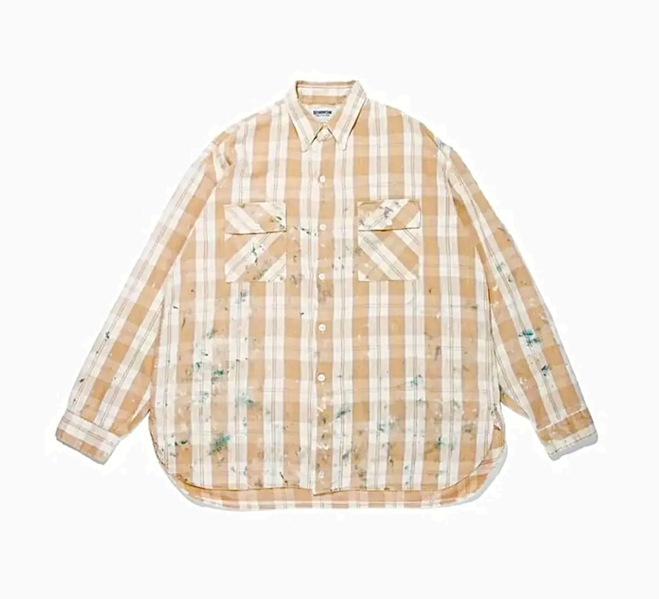 最後價格 LAST PRICE SALE: BOWWOW 2025 PAINTED PAINTER FLANNEL SHIRT - SIZE XL PRE ORDER ITEM (預訂中)