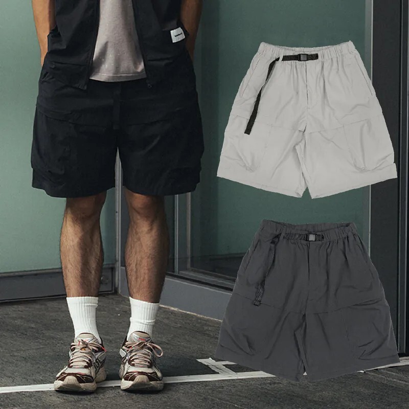 IDEALISM IDE N.Tech Shorts 機能 快乾 尼龍 短褲 深灰 淺灰