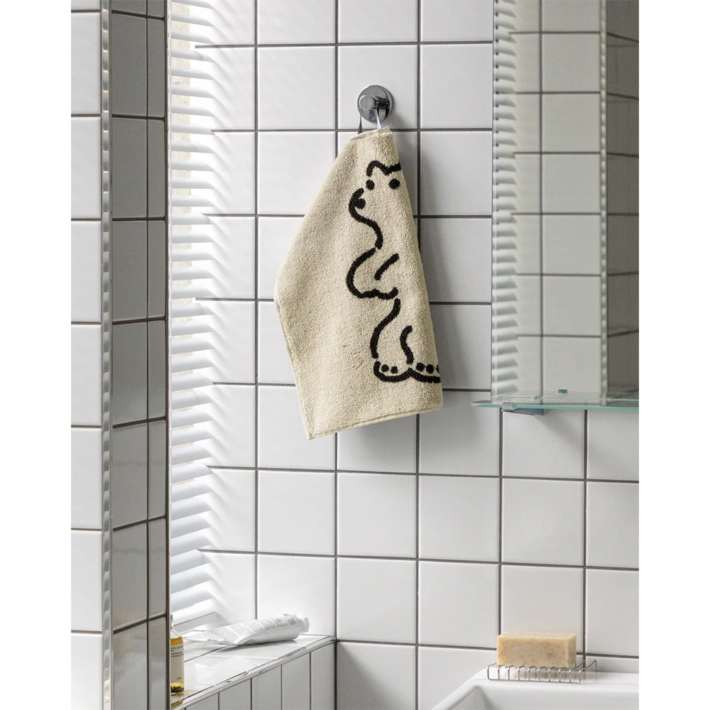 韓國WARMGREY TAIL 純棉擦手巾-奶油熊