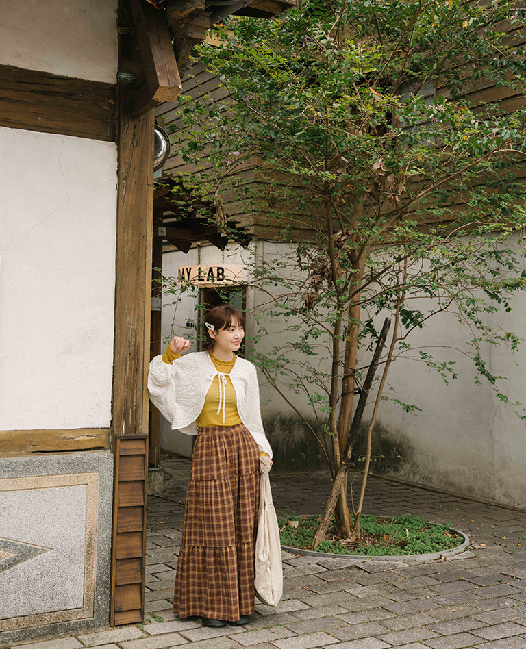 3D wrinkled texture long sleeve tie top, two colors available【02071654】in stock+pre-order