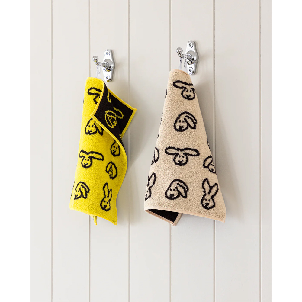 韓國WARMGREY TAIL 純棉擦手巾-奶油兔