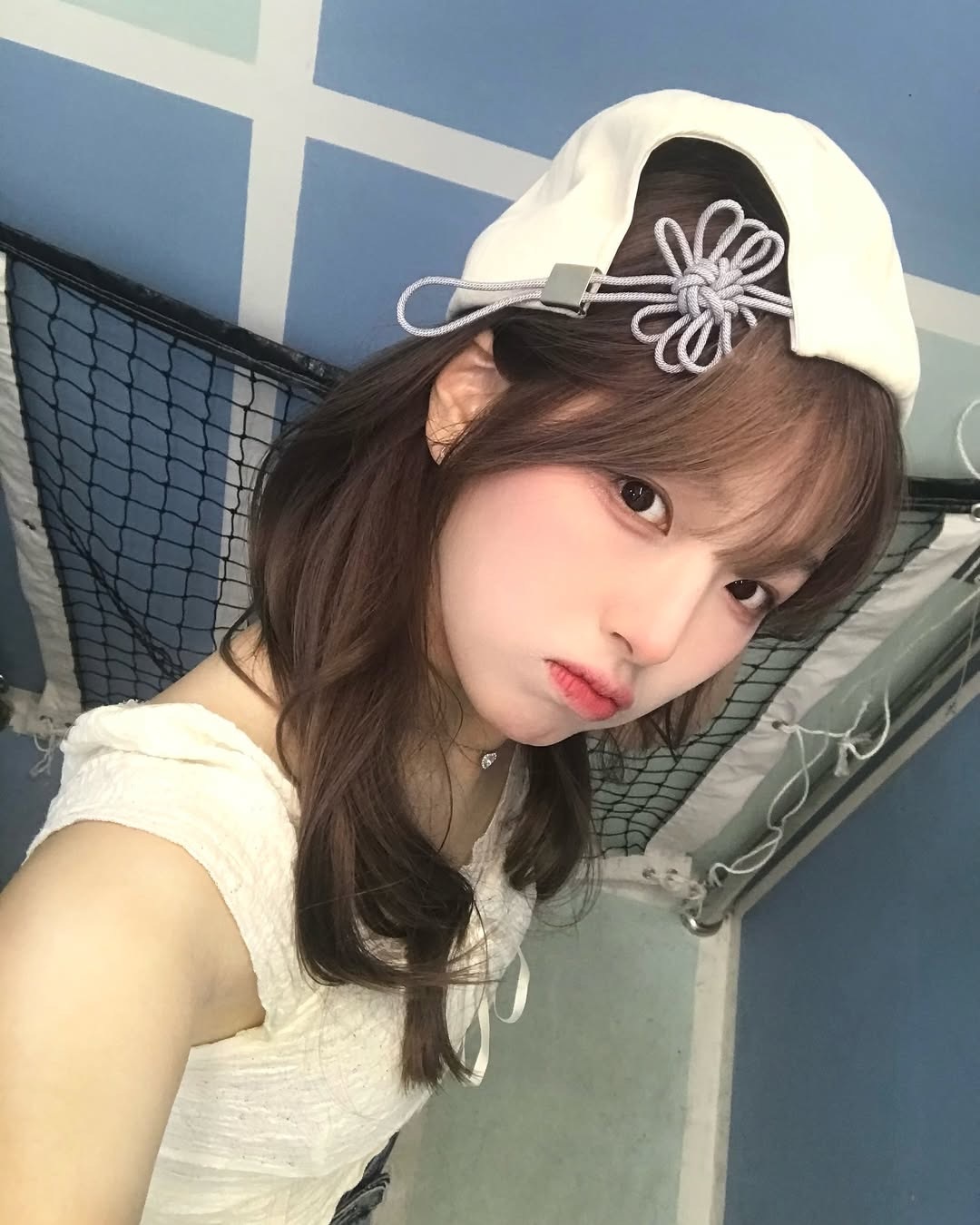 #現貨供應🇰🇷韓國 ONGO FLOWER KNOT CAP "單色款" 花型綁帶 棒球帽 老帽