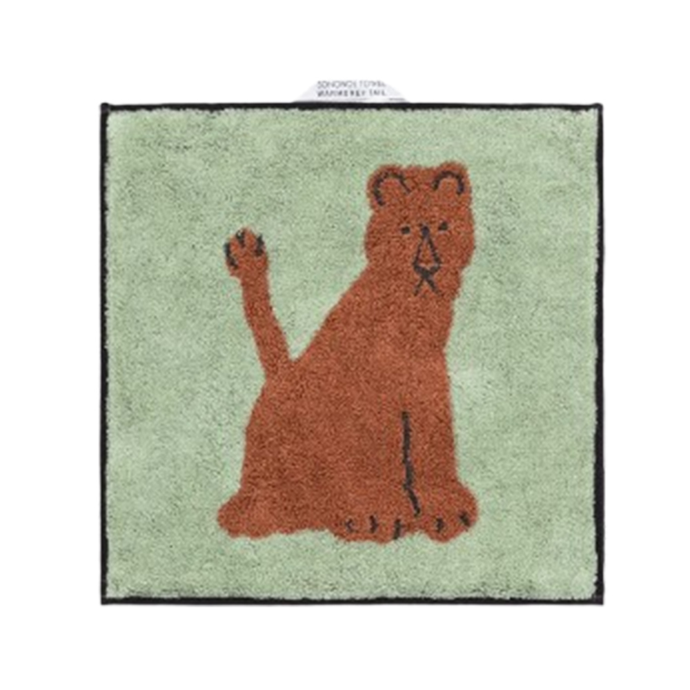 韓國WARMGREY TAIL 純棉擦手巾-薄荷獅