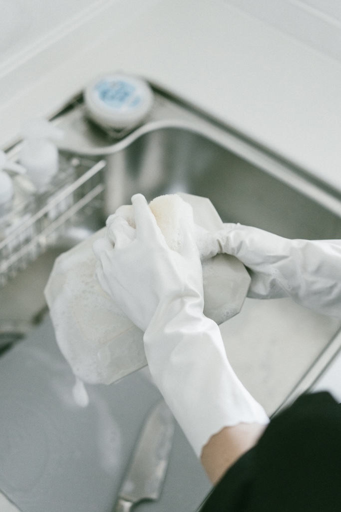 雞仔牌玻尿酸珍珠白指尖強化舒適家事手套