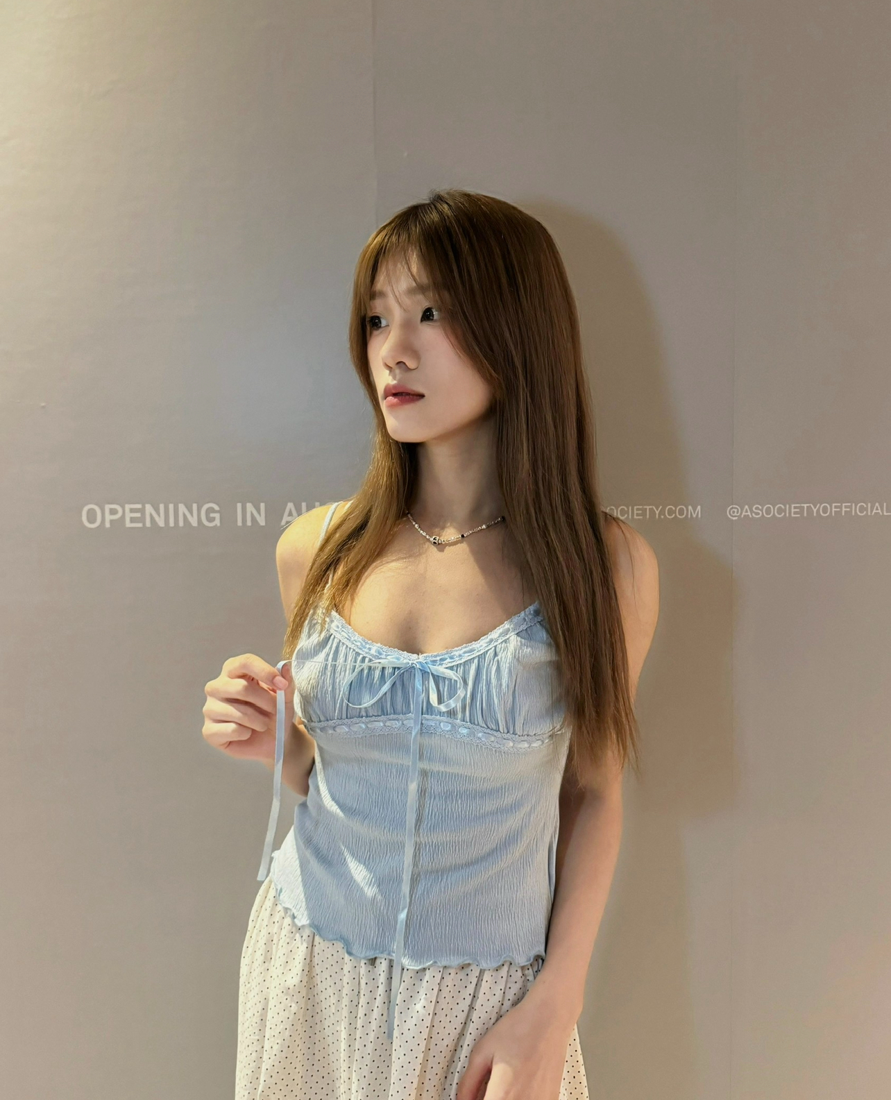 #V021 肌理蝴蝶結吊帶背心