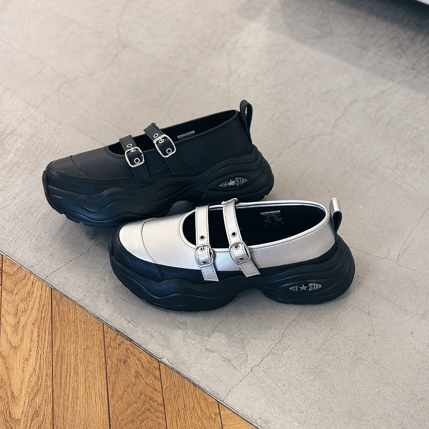 Converse AS Surgetrainer MJ ST OX 日本限定 銀色 黑色 增高 厚底 瑪莉珍鞋 31315660 31315661