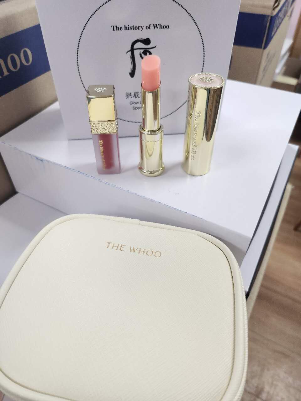【預購】AKR081905 The Whoo 后 粉紅色護唇禮盒套裝