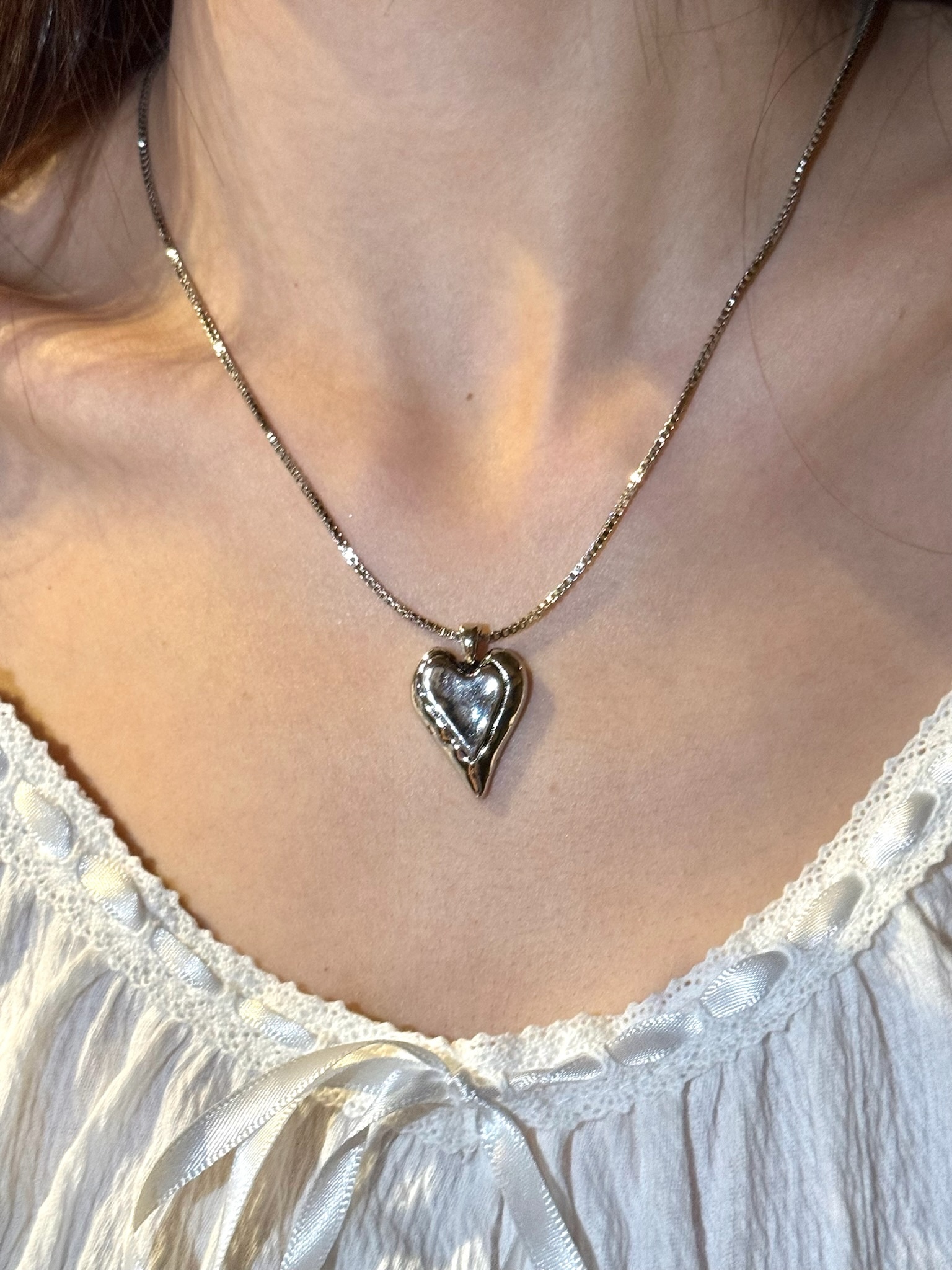 #BA007 抽象心心項鍊