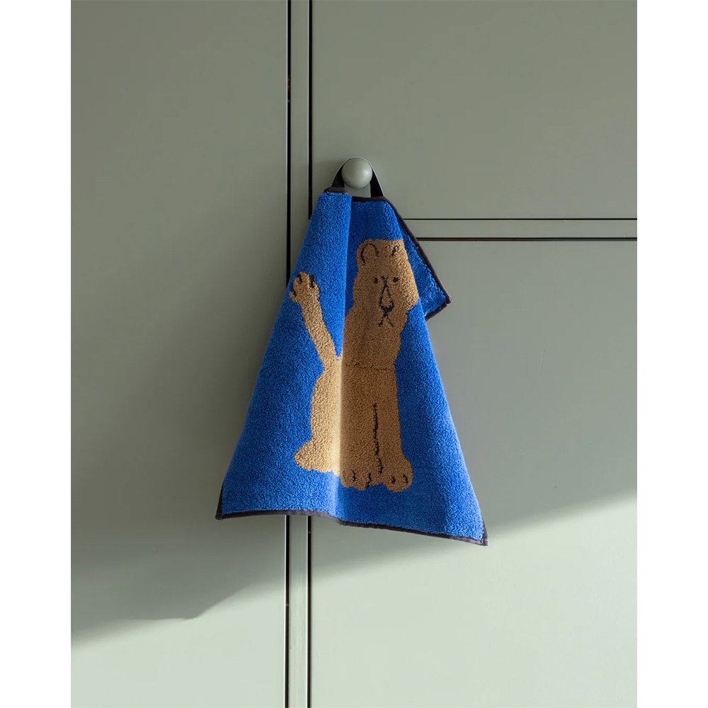 韓國WARMGREY TAIL 純棉擦手巾-晴空獅