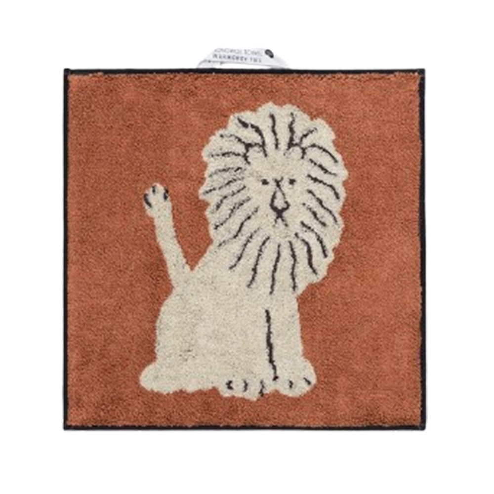 韓國WARMGREY TAIL 純棉擦手巾-奶油獅