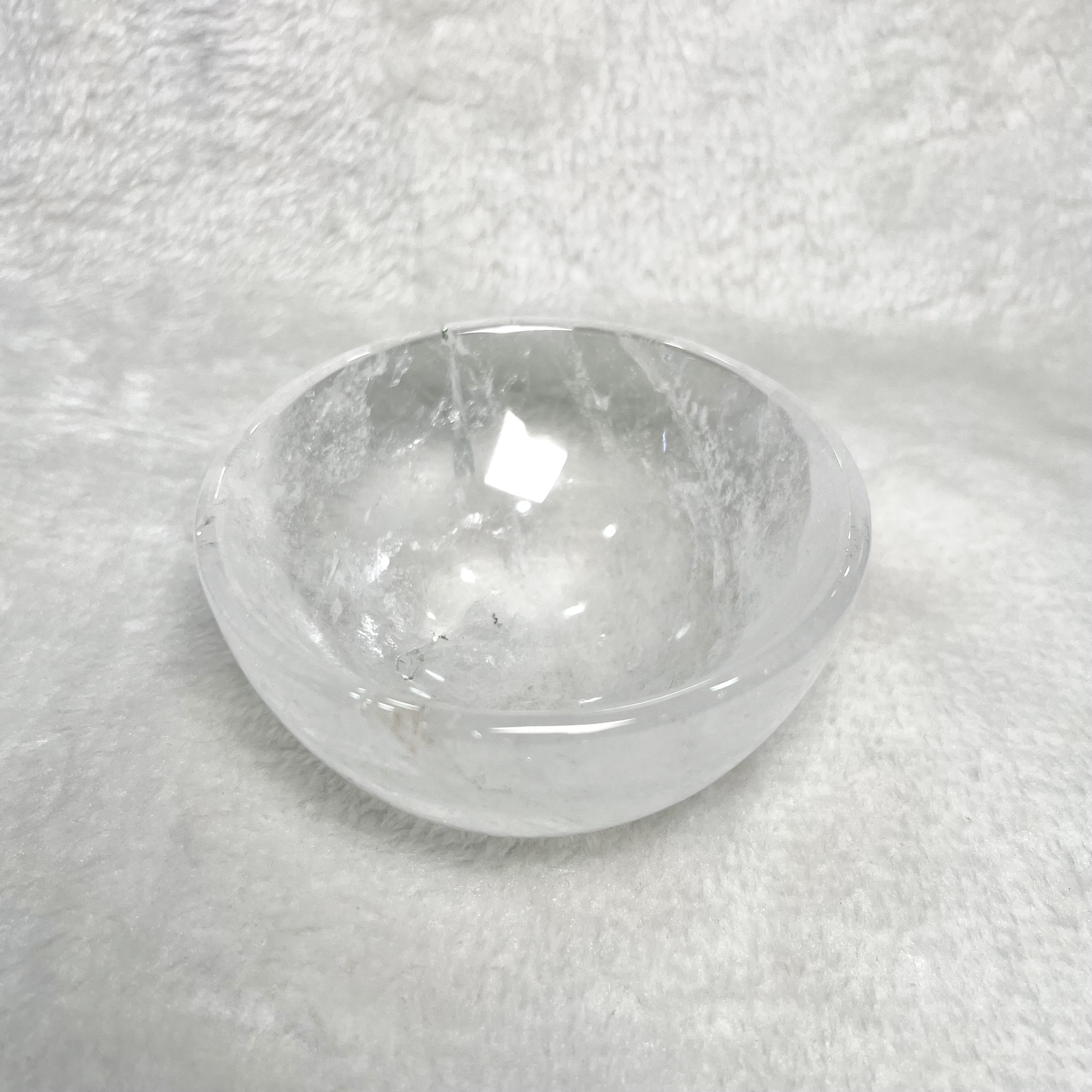 白水晶碗 #H723
