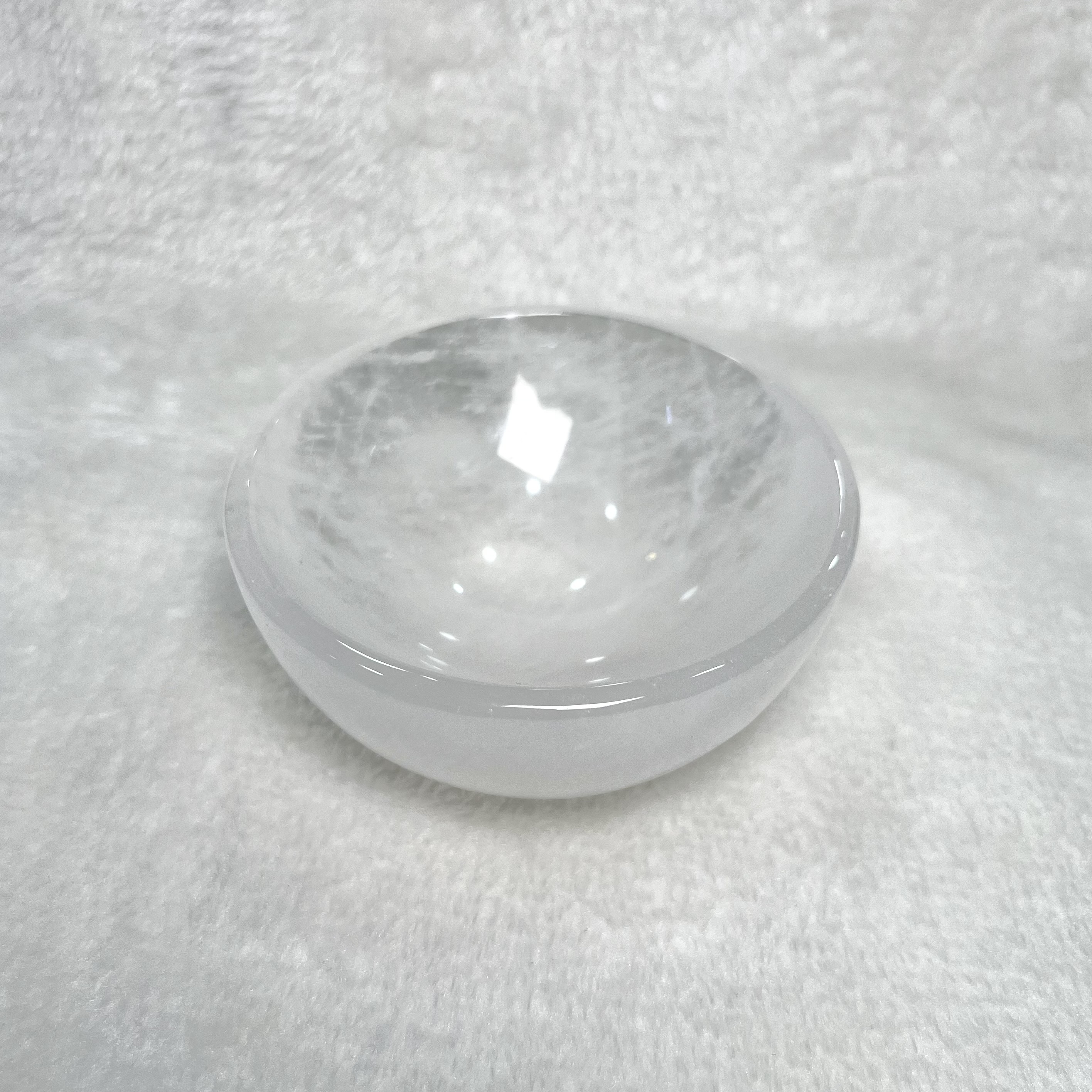 白水晶碗 #H724