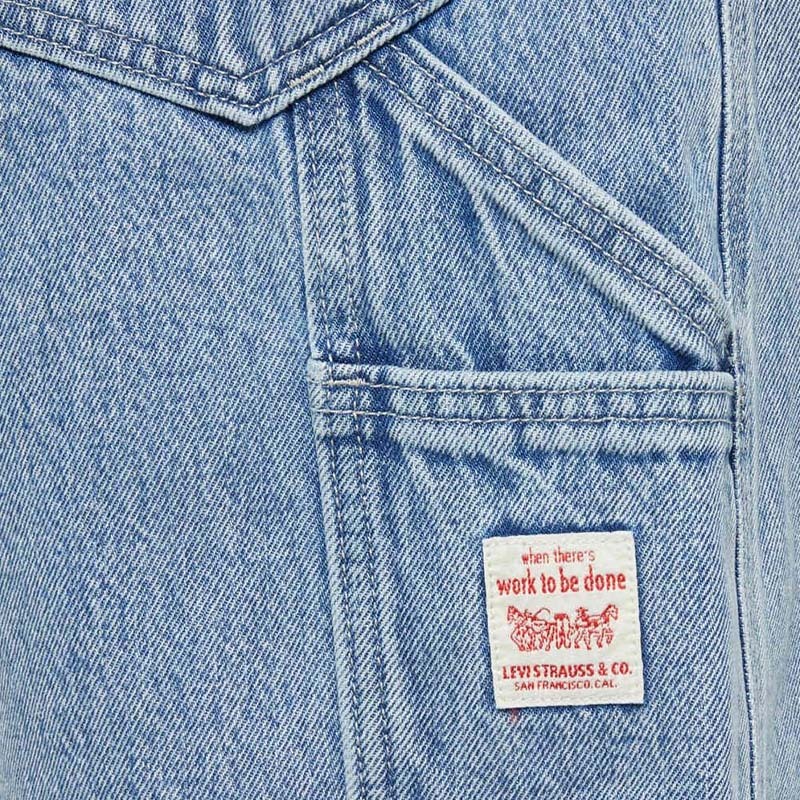 LEVIS 寬鬆工裝牛仔短褲 淺藍 工作褲 10423568 [台灣現貨]