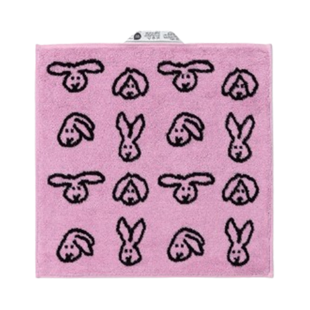 韓國WARMGREY TAIL 純棉擦手巾-粉紅兔
