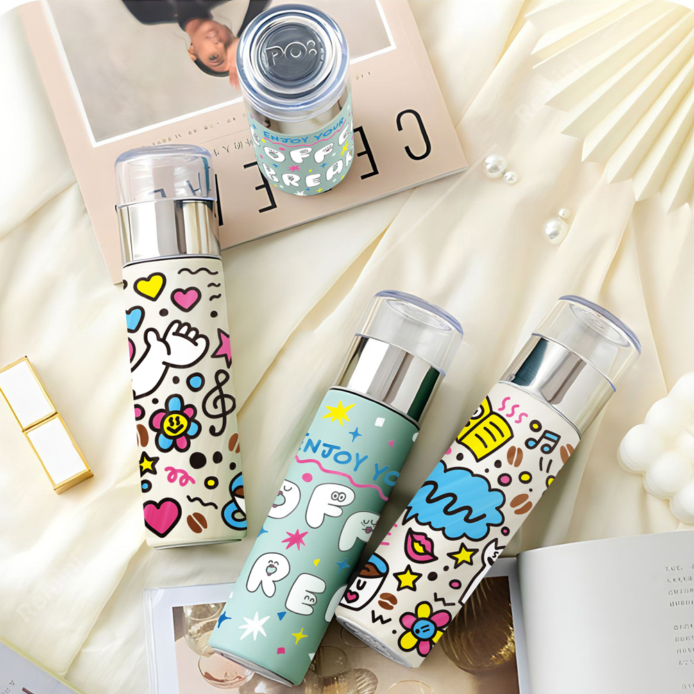 PO: 丹麥 POxKazuhaRinnu 攜帶式陶瓷塗層保溫杯 240ml