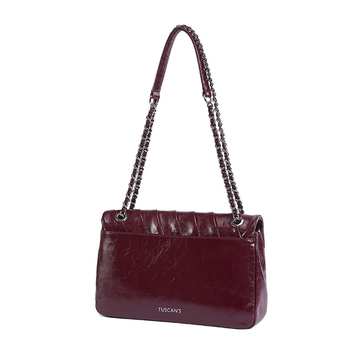 LEAVY 壓褶肩背袋