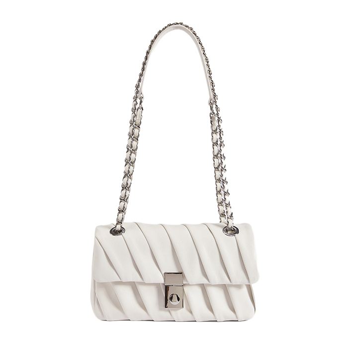 LEAVY 壓褶肩背袋