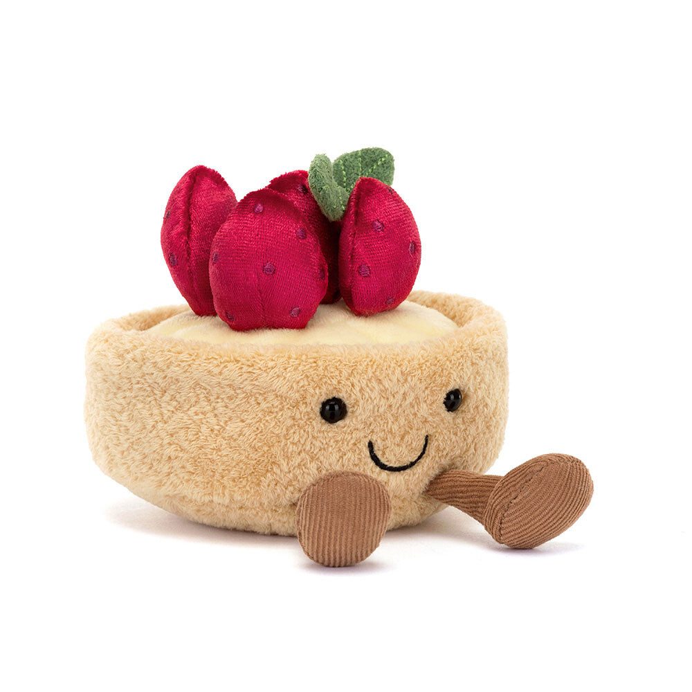 JellyCat Fleurette Tarte Aux Fraises  草莓撻
