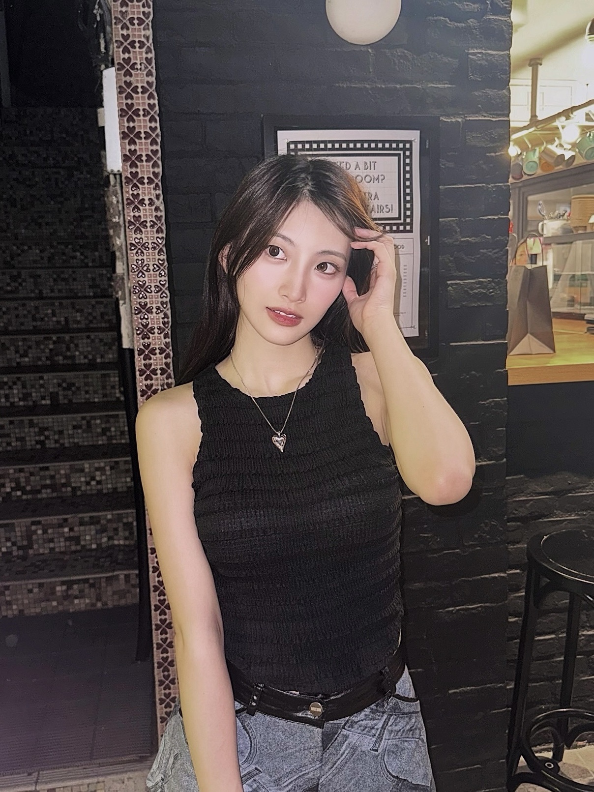 #V019 皺皺肌理背心