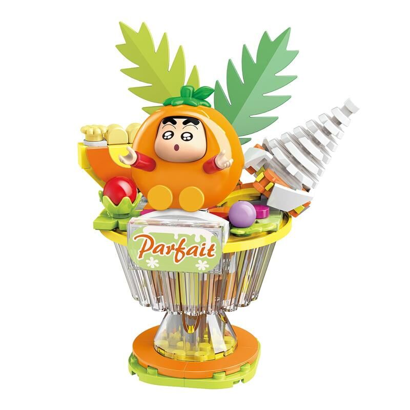 Keepplay積木 蠟筆小新 零食系列 橘子霜淇淋