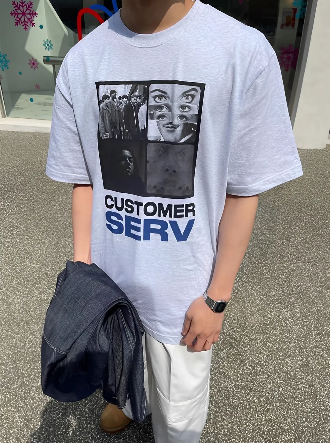 SERV 藝術 風格 寬鬆 短袖