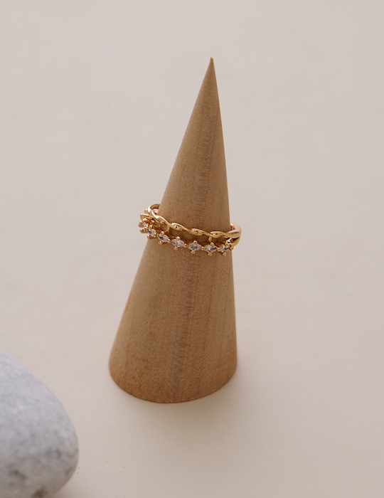 女神光環菱鑽可調式戒指