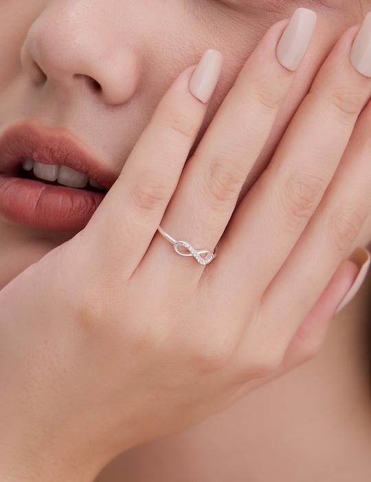 【925純銀】無限微光可調式戒指