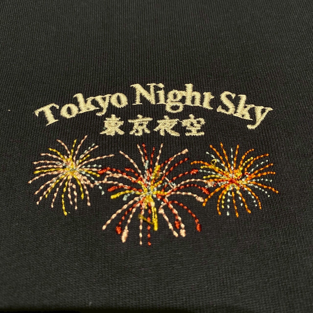 Power To The People 東京夜空 花火祭 蘋果糖 金魚 刺繡 短T 5501073-103