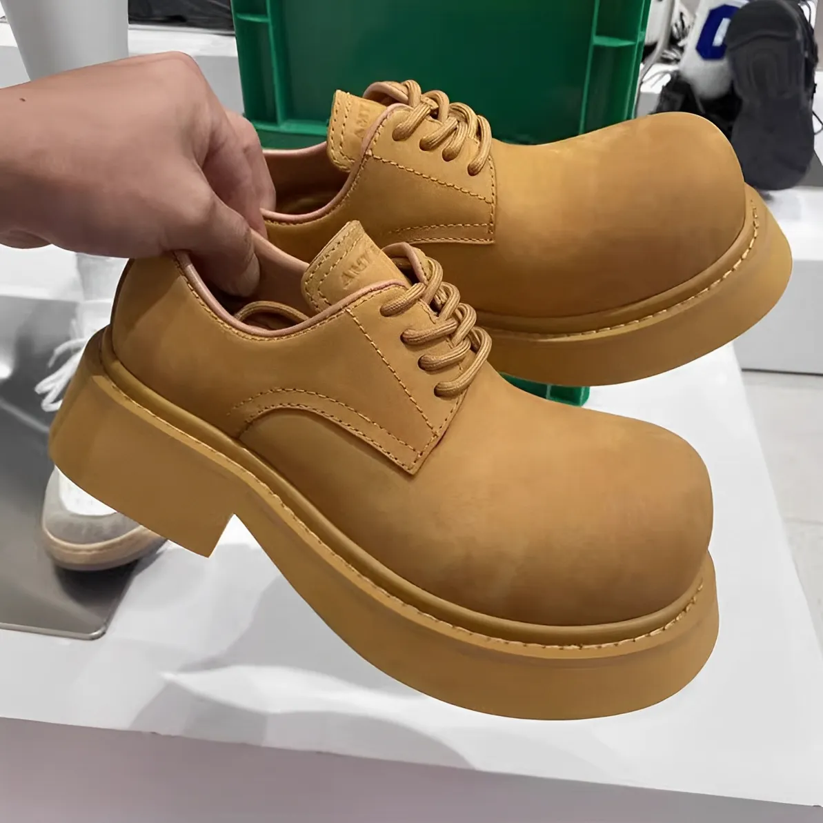 經典款 圓頭 增高 米奇 休閒 百搭 皮鞋