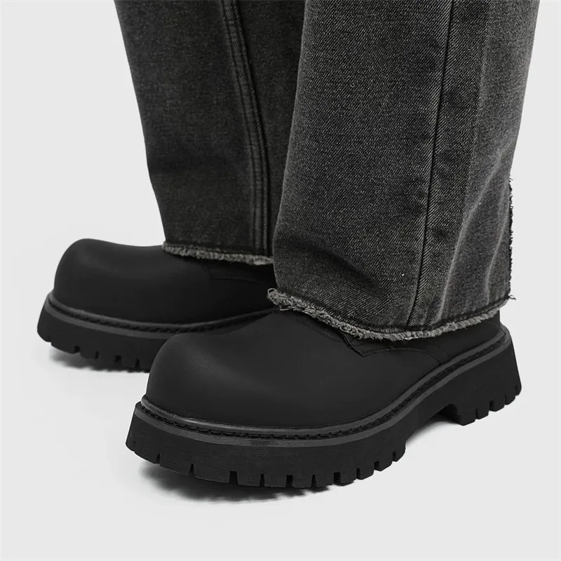 經典款 圓頭 增高 米奇 休閒 百搭 皮鞋