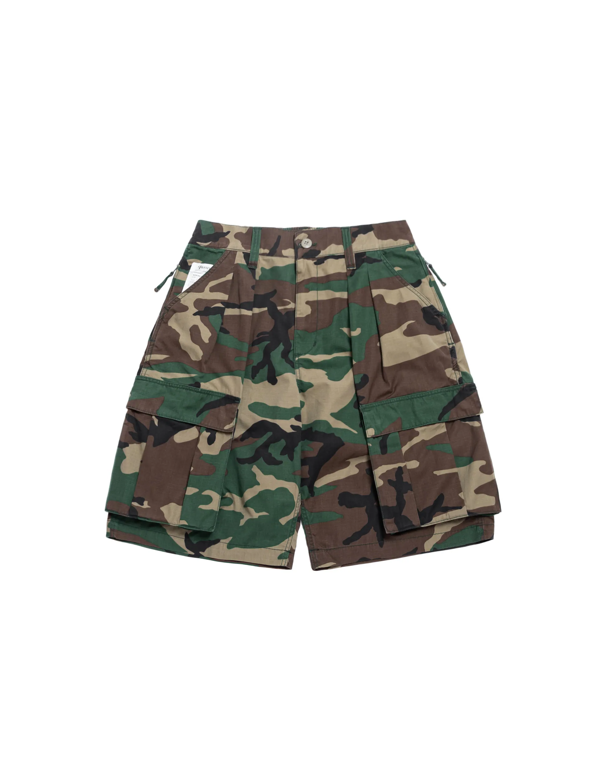 PERSEVERE CAMO KNEE-LENGTH CARGO SHORTS - JUNGLE CAMO