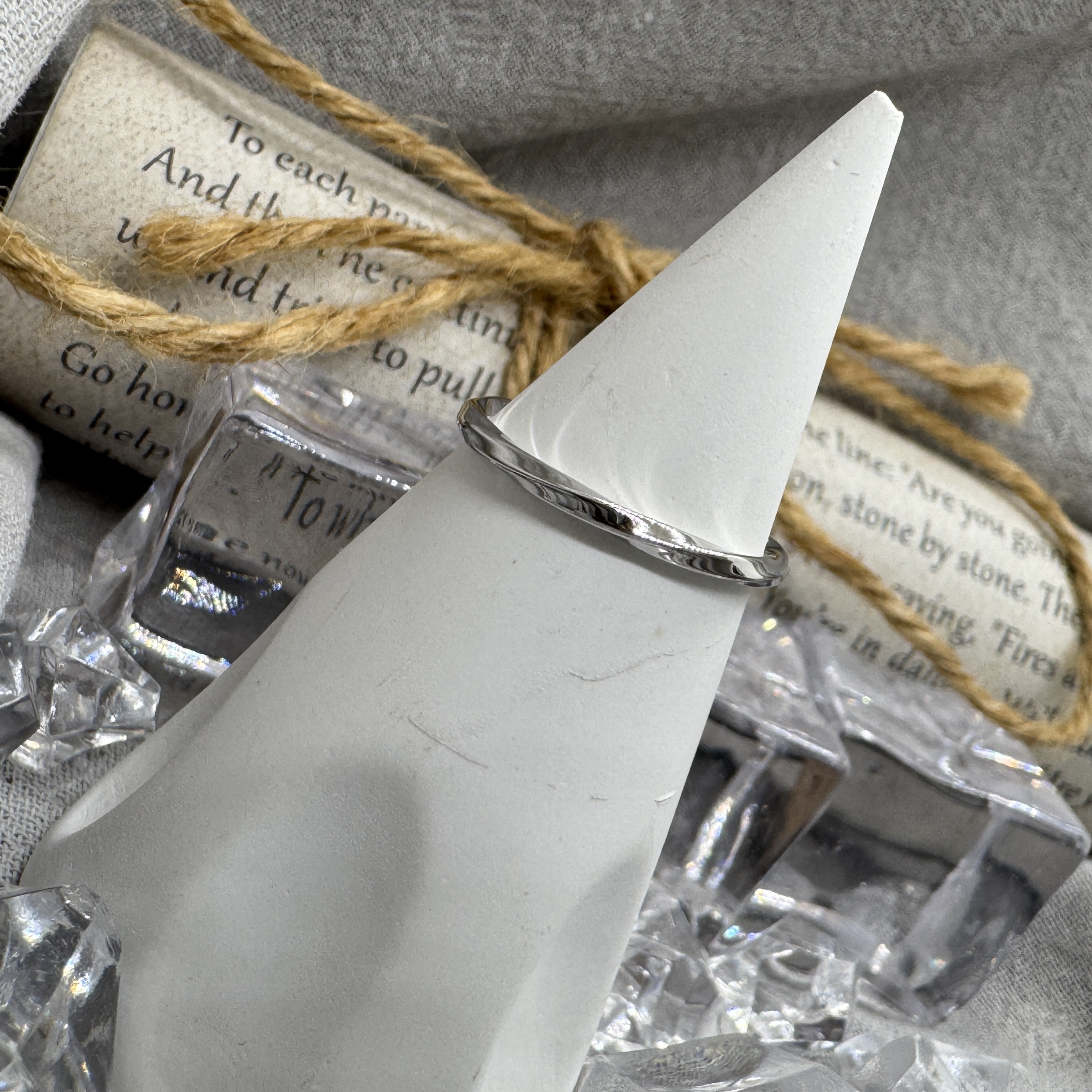 波光戒 - 純銀戒指