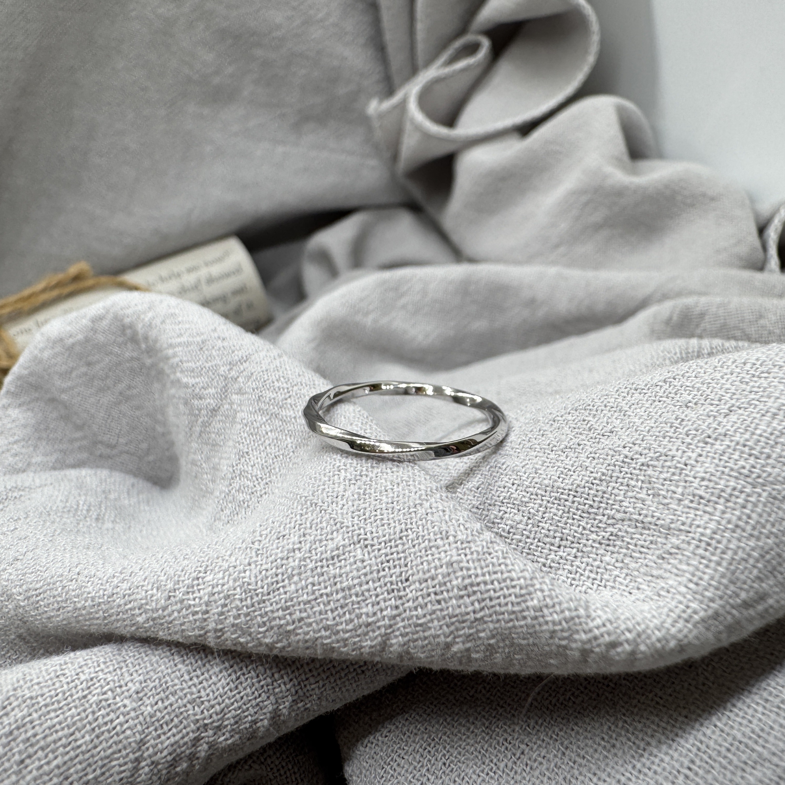 波光戒 - 純銀戒指