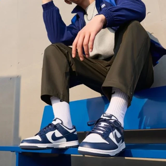 Nike Dunk Low "Midnight Navy" 午夜藍 藍白 復古 低筒 HF5441-107