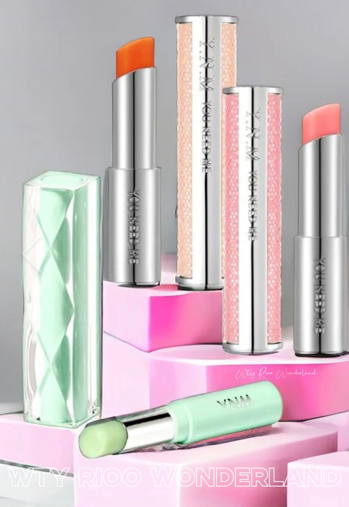 W080124 韓國YNM 新版溫感變色潤唇膏-粉紅色