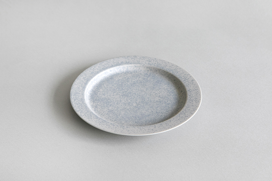 yumiko iihoshi porcelain - 一日盤 午後19cm/淺灰藍