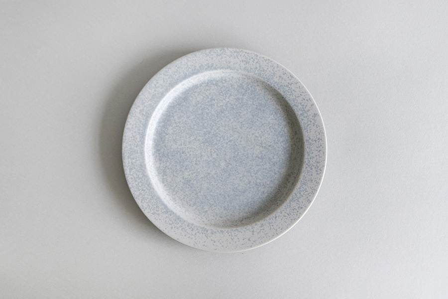 yumiko iihoshi porcelain - 一日盤 午後19cm/淺灰藍