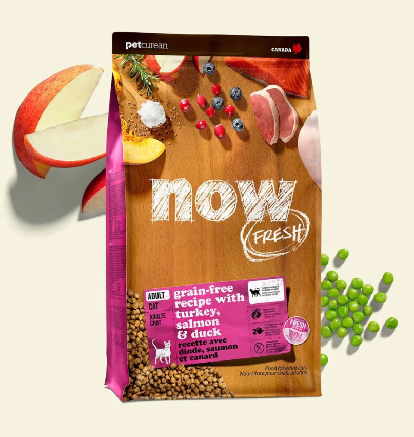 NOW FRESH! 無穀物成貓配方 - 火雞，三文魚，鴨肉 16LB