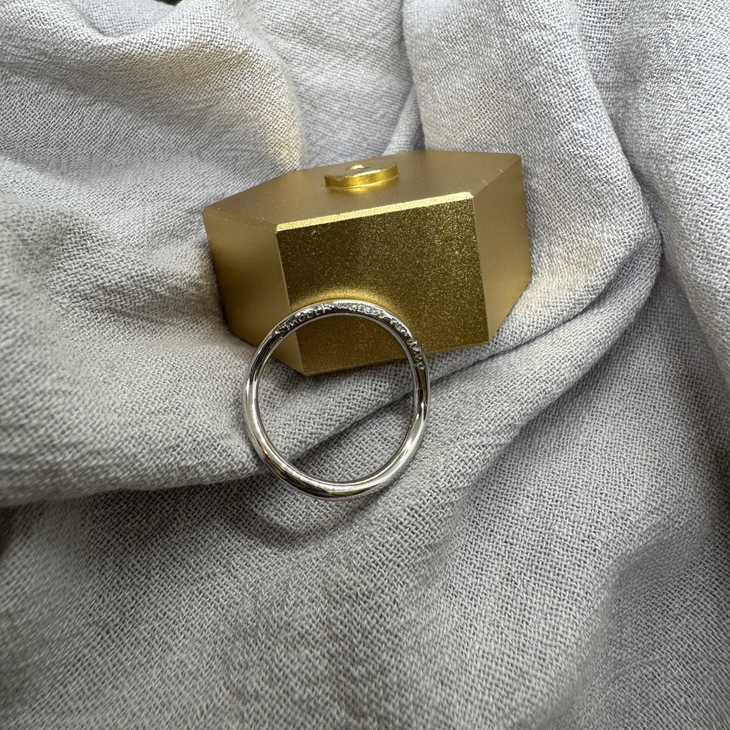 月川戒 - 純銀戒指