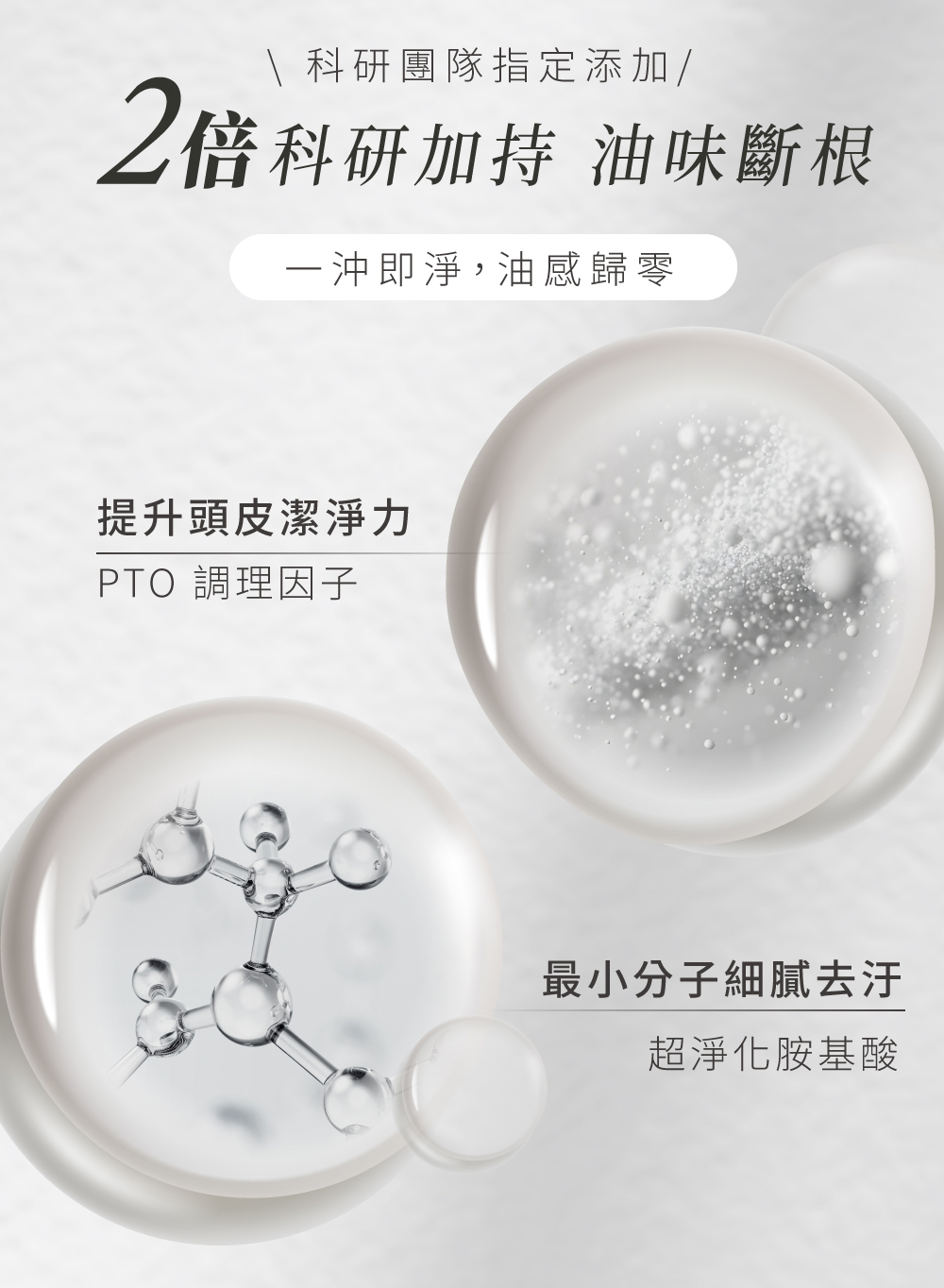 2倍科研加持 油味斷根