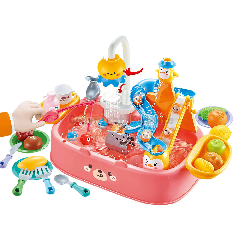 《 KIDMATE 》  電動軌道流理臺(紅)